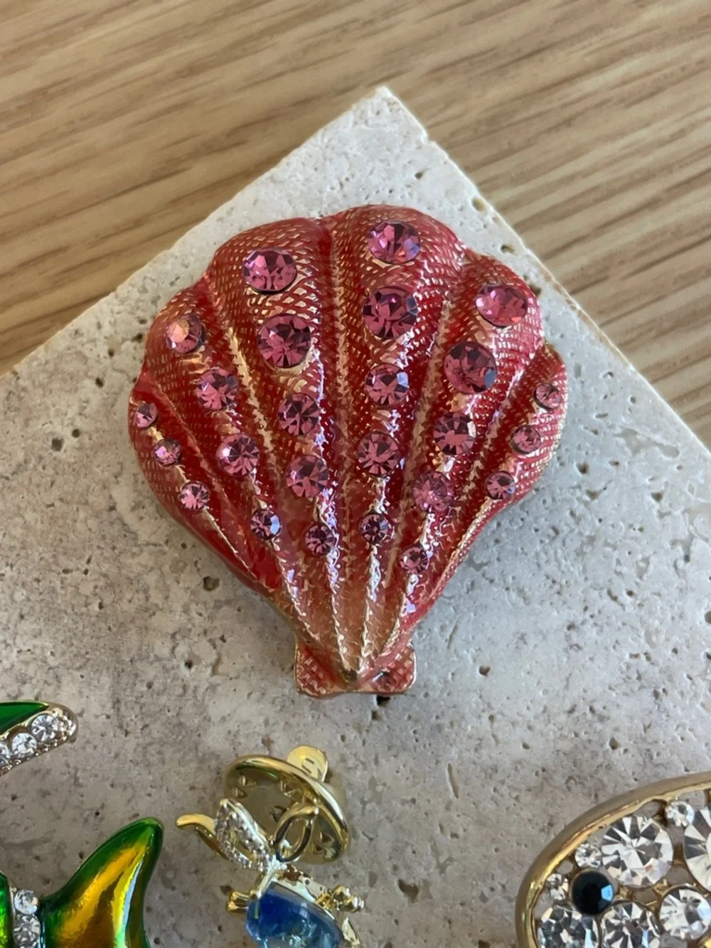 Sea Life Brooch Bundle Crab Fish Coastal Resort Vacation Jewelry Summer Accessor